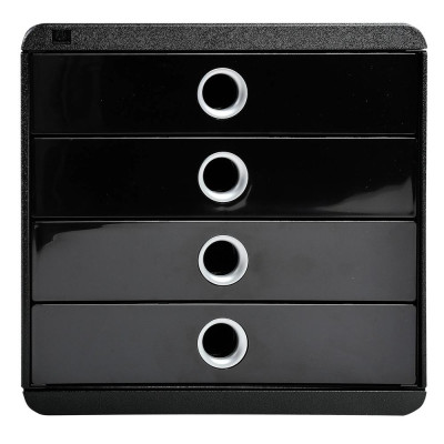 POP-BOX Metallic noir/argent
