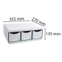 TOOLBOX MAXI 3 tiroirs gris lumière