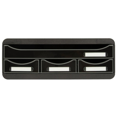 TOOLBOX MINI 4 tiroirs noir/noir glossy
