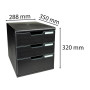 MODULO A4+ 3 tiroirs ECOBlack noir