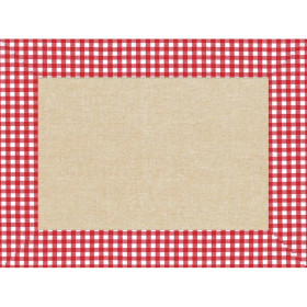 400 Sets de table papier30x40Lin vichy