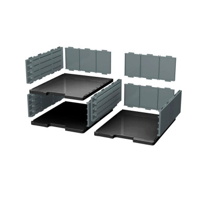 MODULODOC élément cases jumbo noir/gris