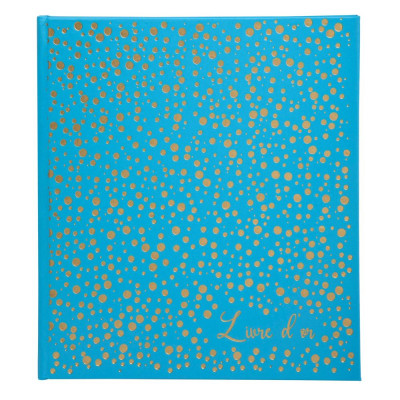 Livre d'or 140p or 21x19 Plum turquoise