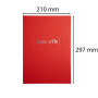 LIVRE D'OR .1M. 297X210 ROUGE