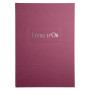 LIVRE D'OR .1M. 297X210 LIE DE VIN
