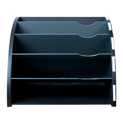 Trieur 5compar. THE CORNER noir/gris sou