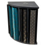 Trieur 5compar. THE CORNER noir/gris sou