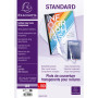 Bte 100 plats A4 PVC Cristal 20/100°