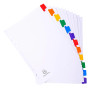 Intercal. 12P A4+ carte blan.+ongl.coul.