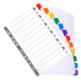 Intercal. 12P A4+ carte blan.+ongl.coul.