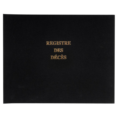 REGISTRE DES DECES 24X32 100p.