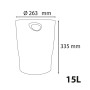 Corbeille à papier Ecobin Safran