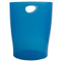 ECOBIN Corb.à papier bleu océan transluc