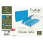 Pt 50 chemises poche FOREVER A4 bleu