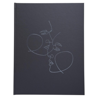 Livre d'or 100p argent 27x22cm Art noir