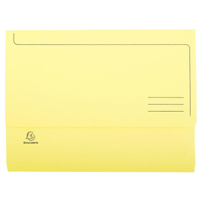 Pt 10 chemises poche SUPER A4 jaune