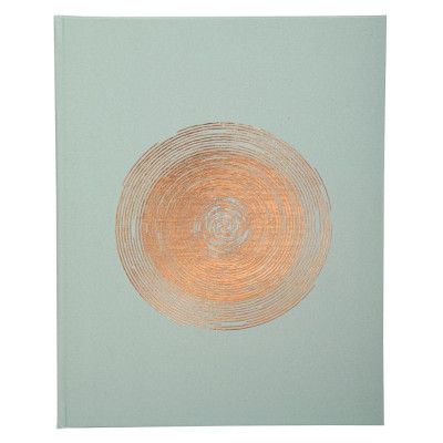 Livre d'or 100p or 27x22cm Ellipse Vert