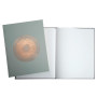 Livre d'or 100p or 27x22cm Ellipse Vert