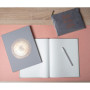 Livre d'or 100p or 27x22cm Ellipse gris