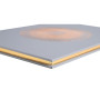Livre d'or 100p or 27x22cm Ellipse gris