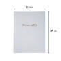 Livre d'or balacron Blanc 26x22 +/titre