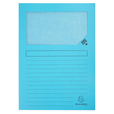 Pt 100 chemises à fenêtre SUPER bleu c.