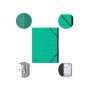 Trieur agrafé int. noir 7 comp. vert