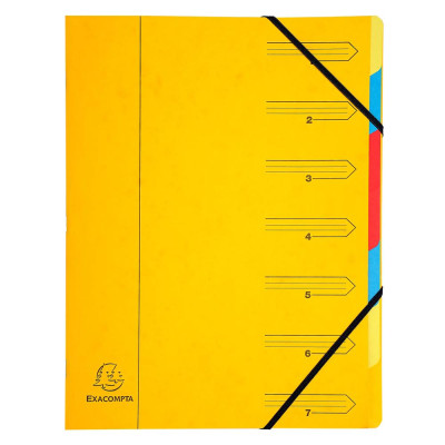 TRIEUR AGRAFE 7 COMP. JAUNE