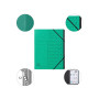 Trieur agrafé int. noir 12 comp. vert
