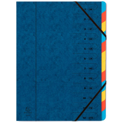 TRIEUR AGRAFE 12 COMP. BLEU