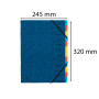 TRIEUR AGRAFE 12 COMP. BLEU