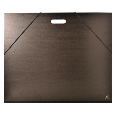 Cart.Dessin 59X72 Elast.+Poig.KRAFT NOIR