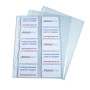 SACHET 10 POCH. A4 PP 10 cartes visite