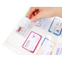 SACHET 10 POCH. A4 PP 10 cartes visite