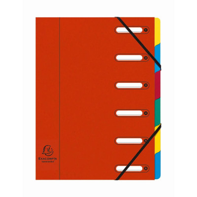 Trieur Harmonika-fenêtres 6 compt rouge