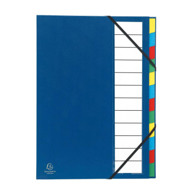 Trieur rigide ORDONATOR 12 comp bleu