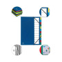 Trieur rigide ORDONATOR 12 comp bleu