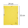 Chem 3 rabts+elast A4 carte jaune citron