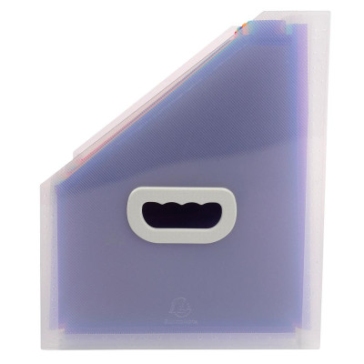 Porte-revues à 12 compart. PP Crystal