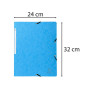 CHEM. S/RAB ELAS+ETIQ 24/32 TURQUOISE