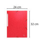 Chem.SansRab.Carte Lustrée Scotten rouge