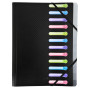 Trieur 12 comp 3 rabats PP Noir