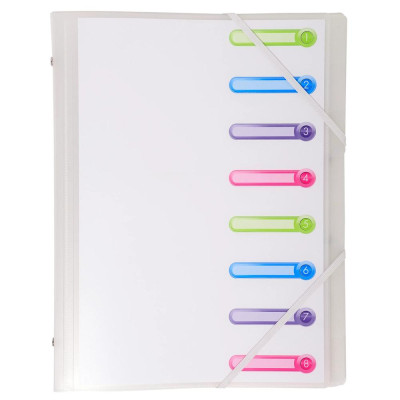 Trieur 3 rab. 8 comp PP Chromaline blanc