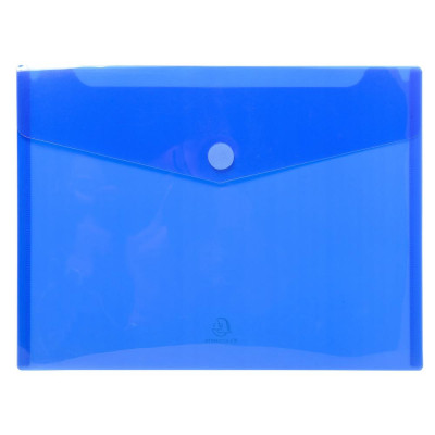 Sach.5 poch.enveloppe scratch A4 PP bleu