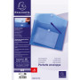 Sach.5 poch.enveloppe scratch A4 PP bleu