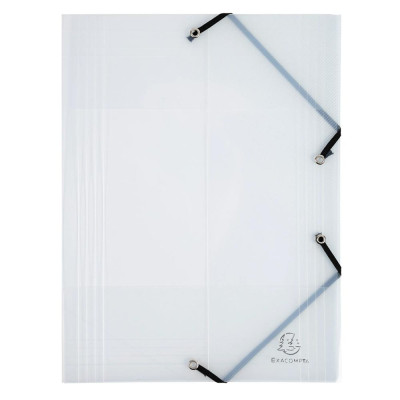 Chemise PP 3rab.+ élas.A4 CRYSTAL CLEAR