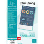 Sach.100 poch.perfo A4 PP Premium grainé