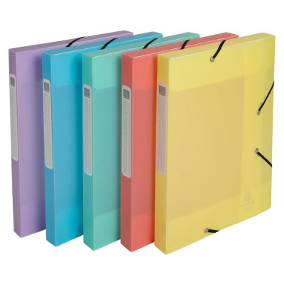 Bte classement A4 D25mm PP Chrom.Pastel