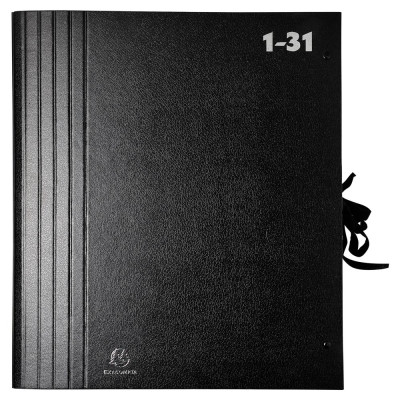 Trieur accordéon Gd cap. 1-31 Noir