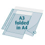 Sachet 10 poch perf PP double A4 ou A3